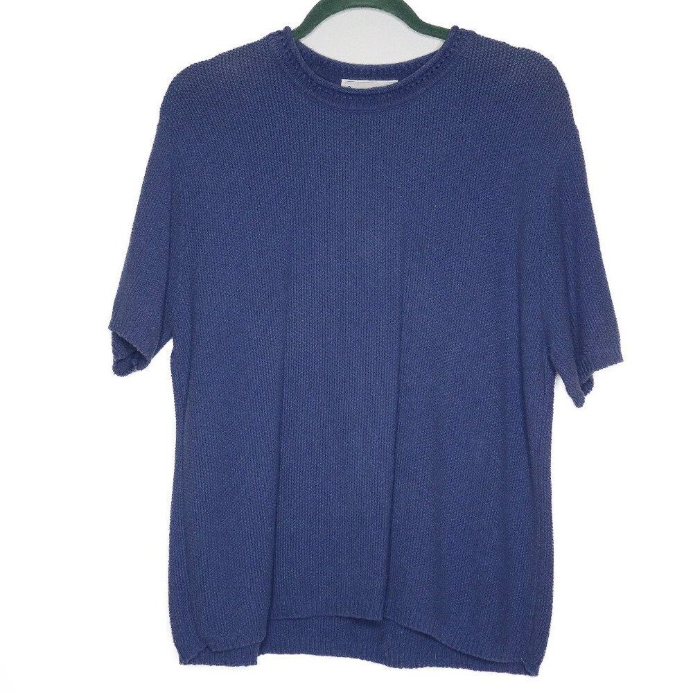 Cotton Forever Periwinkle Blue Crewneck Top Size Large